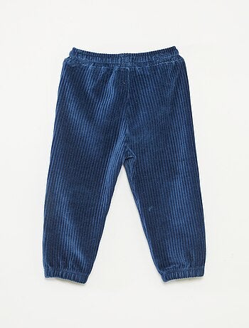 Pantaloni in velluto a coste con vita elasticizzata