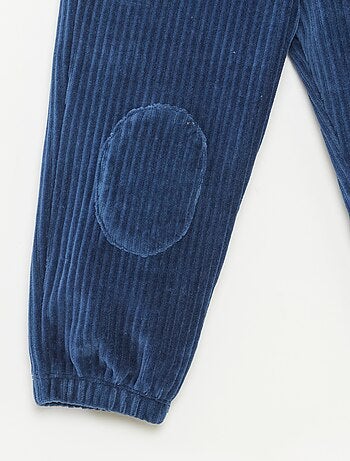 Pantaloni in velluto a coste con vita elasticizzata