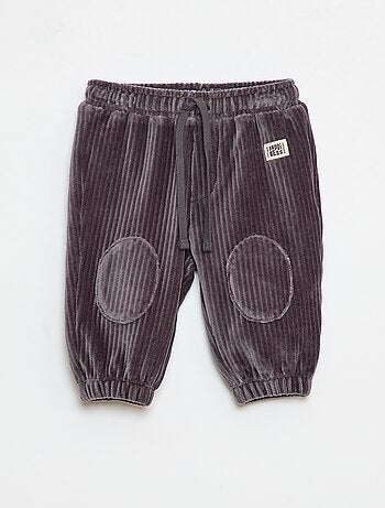 Pantaloni in velluto a coste con vita elasticizzata