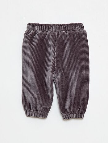 Pantaloni in velluto a coste con vita elasticizzata
