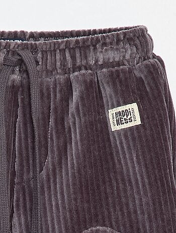 Pantaloni in velluto a coste con vita elasticizzata