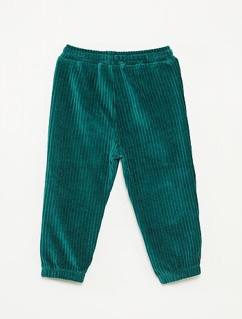 Pantaloni in velluto a coste con vita elasticizzata