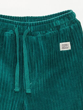 Pantaloni in velluto a coste con vita elasticizzata