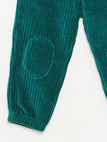 Pantaloni in velluto a coste con vita elasticizzata