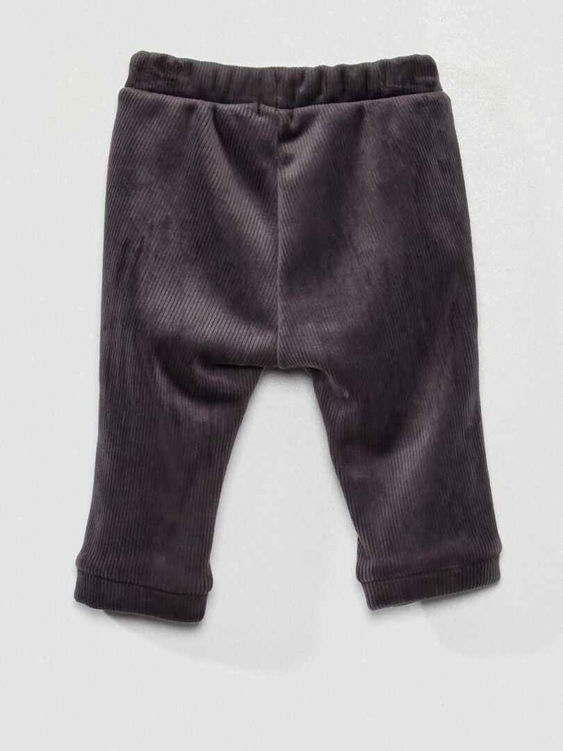 MODA BAMBINI Pantaloni Velluto a coste Tex Pantaloni di stoffa sconto 83% Grigio 7-8A 