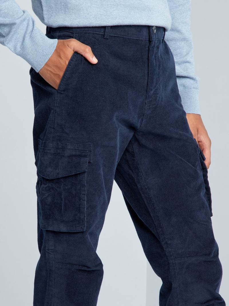 Pantaloni in velluto a coste multitasche - BEIGE - Taglie forti - 35.00