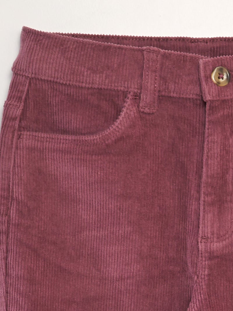 Pantaloni in velluto a coste ROSA - Kiabi