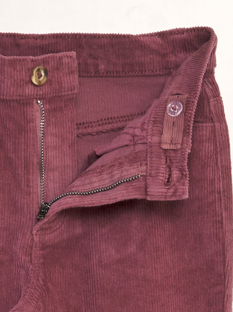 Pantaloni in velluto a coste ROSA - Kiabi