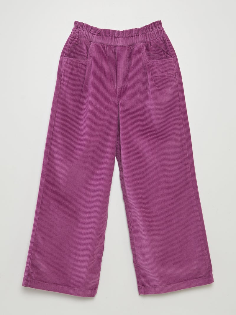 Pantaloni in velluto a coste ROSA - Kiabi