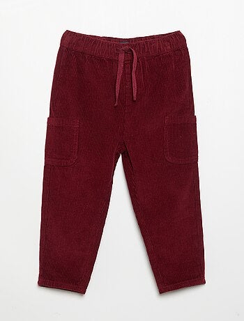Pantaloni in velluto a coste