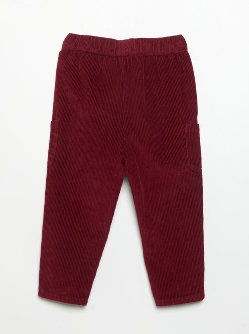 Pantaloni in velluto a coste - Kiabi