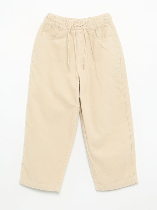 Pantaloni in velluto a costine - Kiabi