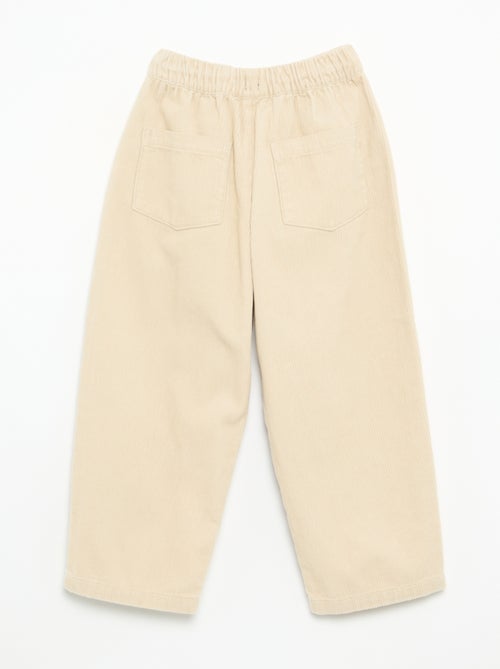 Pantaloni in velluto a costine - Kiabi