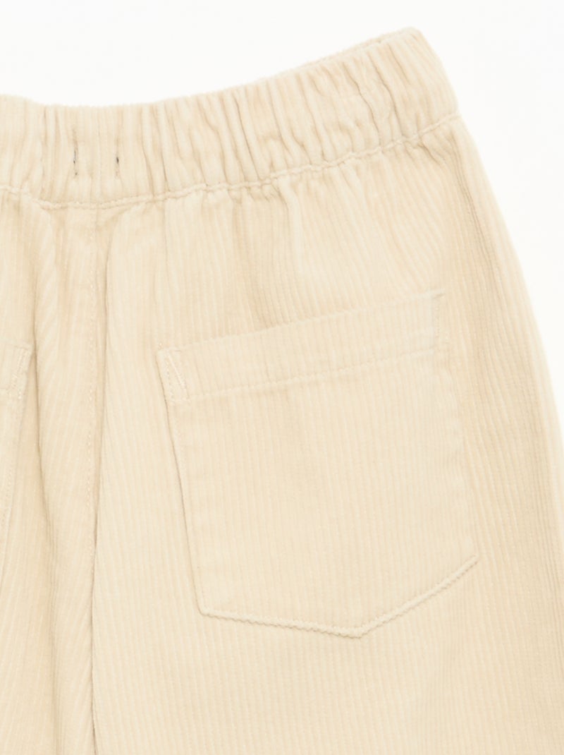 Pantaloni in velluto a costine Beige - Kiabi