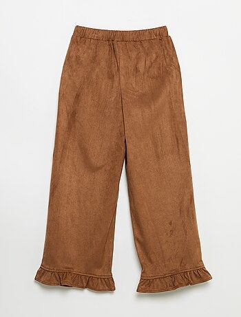 Pantaloni in velluto a gamba larga