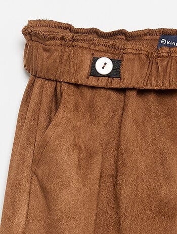 Pantaloni in velluto a gamba larga