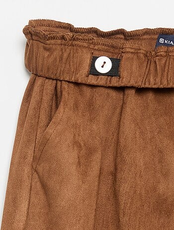 Pantaloni in velluto a gamba larga