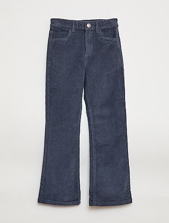 Pantaloni in velluto a zampa