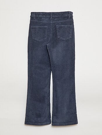 Pantaloni in velluto a zampa