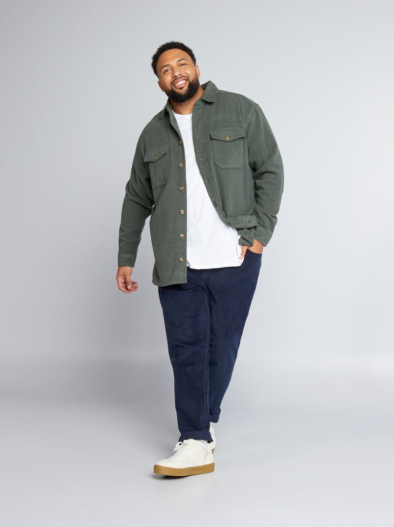 Pantaloni in velluto blu - Kiabi