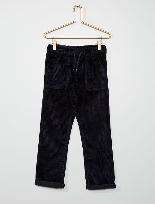 Pantaloni in velluto - blu - Kiabi - 14.00€