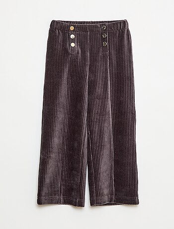Pantaloni in velluto con doppia apertura a pressione - So Easy
