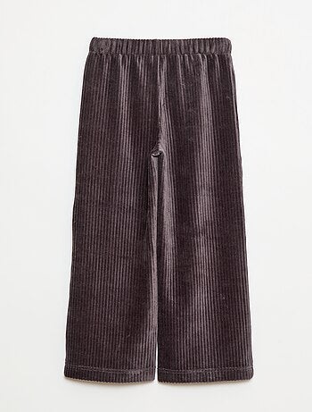 Pantaloni in velluto con doppia apertura a pressione - So Easy