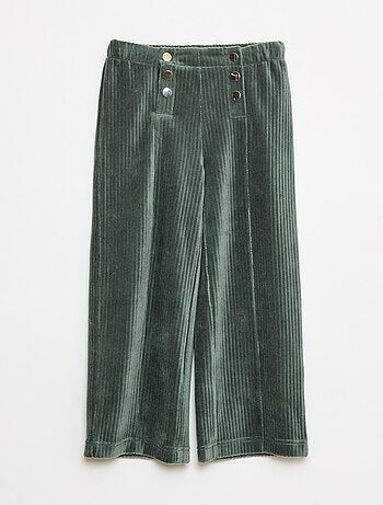 Pantaloni in velluto con doppia apertura a pressione - So Easy