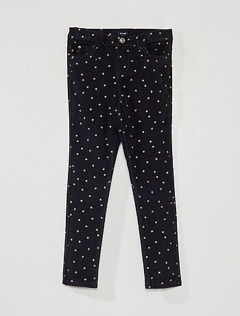 Pantaloni in velluto con stelle - Kiabi