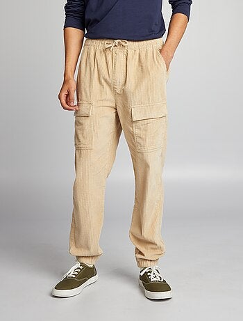 Pantaloni in velluto con tasche - Kiabi