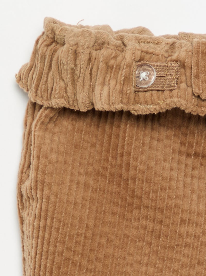 Pantaloni in velluto 'Disney' Beige - Kiabi