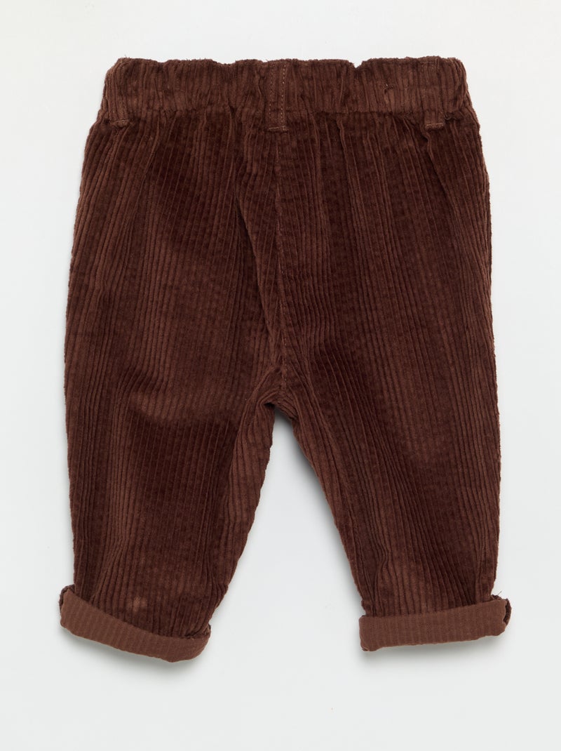 Pantaloni in velluto 'Disney' Marrone - Kiabi