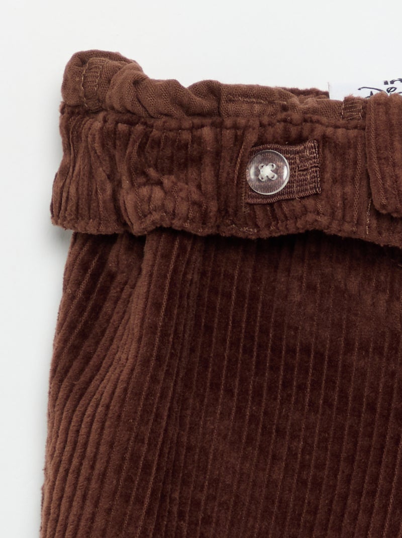 Pantaloni in velluto 'Disney' Marrone - Kiabi