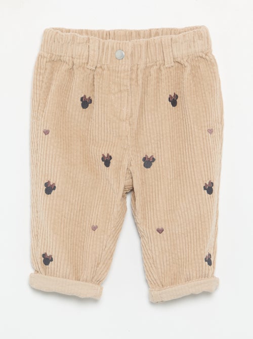 Pantaloni in velluto 'Disney' 'Minnie' - Kiabi