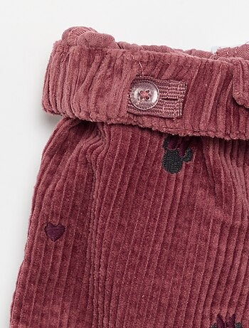 Pantaloni in velluto 'Disney' 'Minnie'