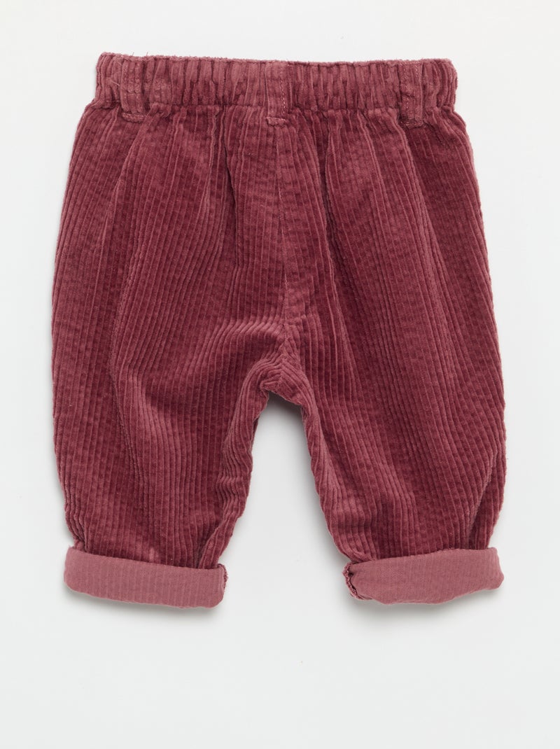 Pantaloni in velluto 'Disney' 'Minnie' Rosa - Kiabi