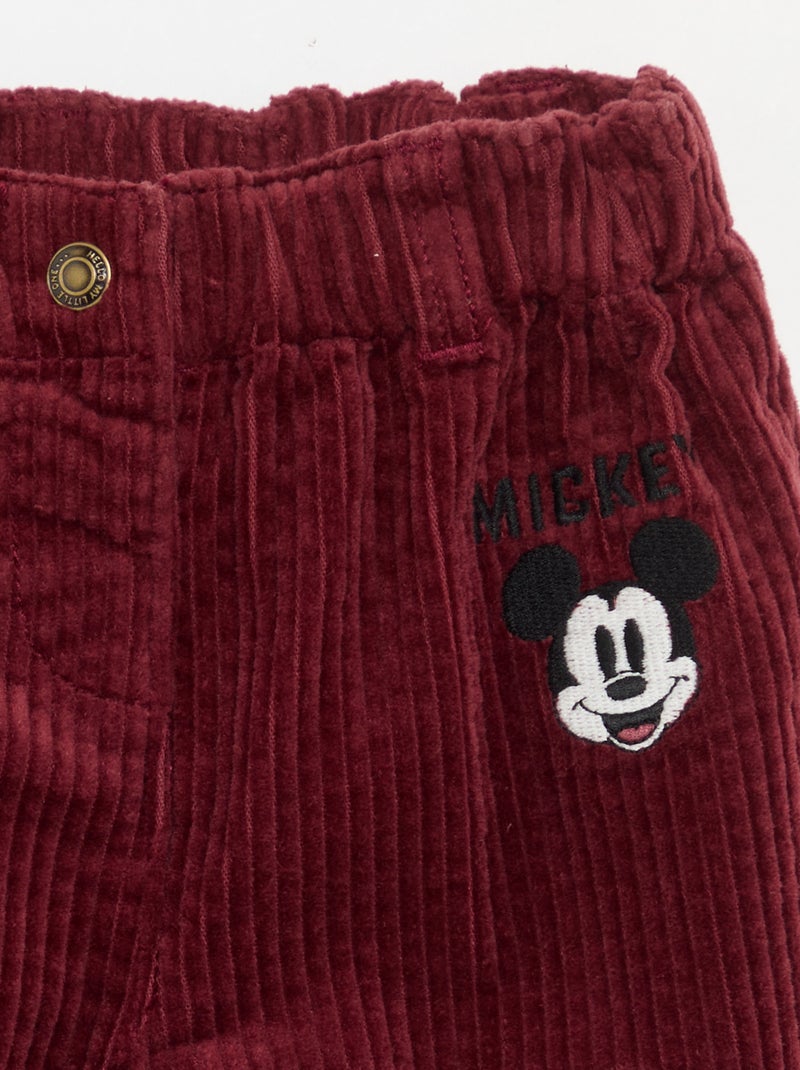 Pantaloni in velluto 'Disney' Rosso - Kiabi
