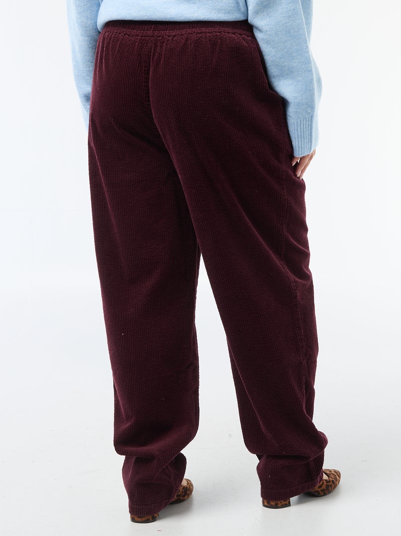 Pantaloni in velluto Rosso - Kiabi