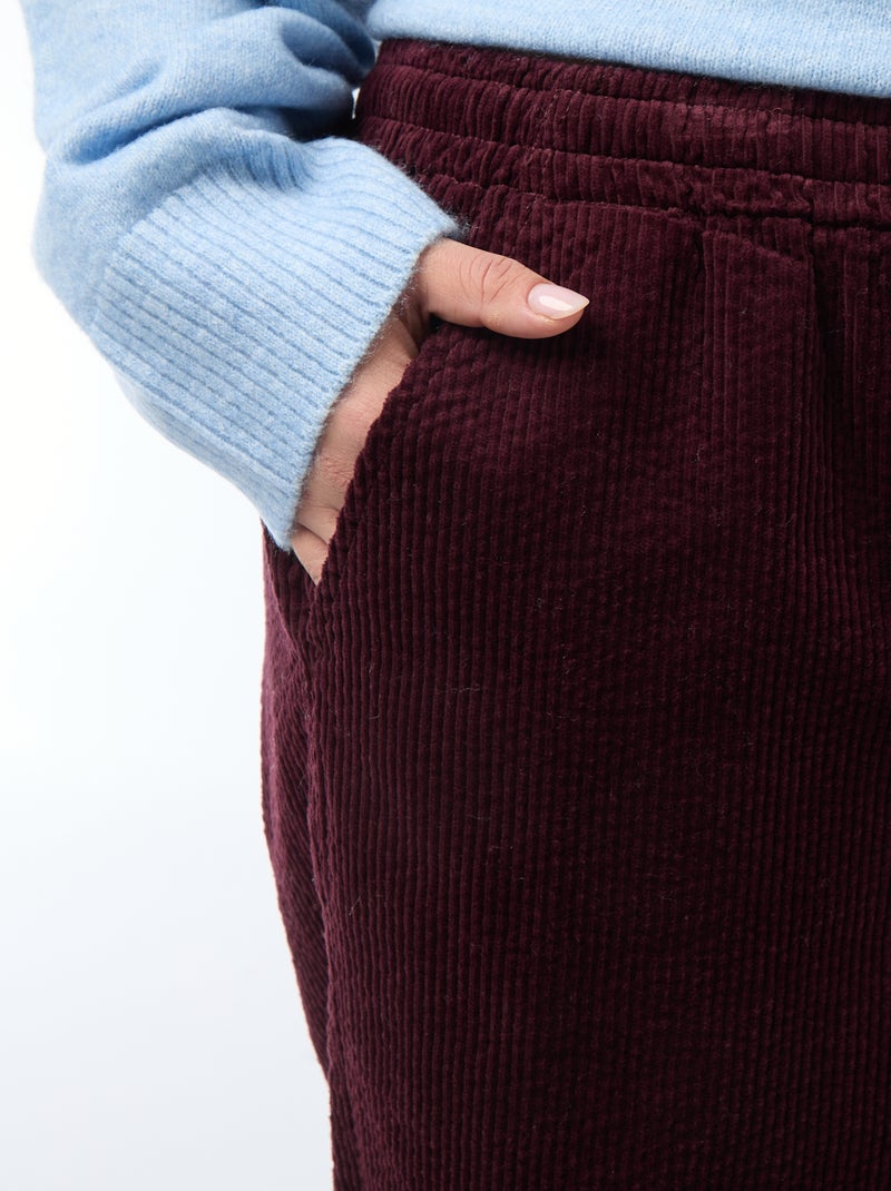 Pantaloni in velluto Rosso - Kiabi