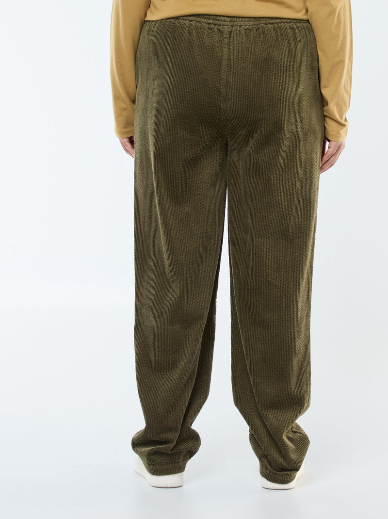 Pantaloni in velluto Verde - Kiabi