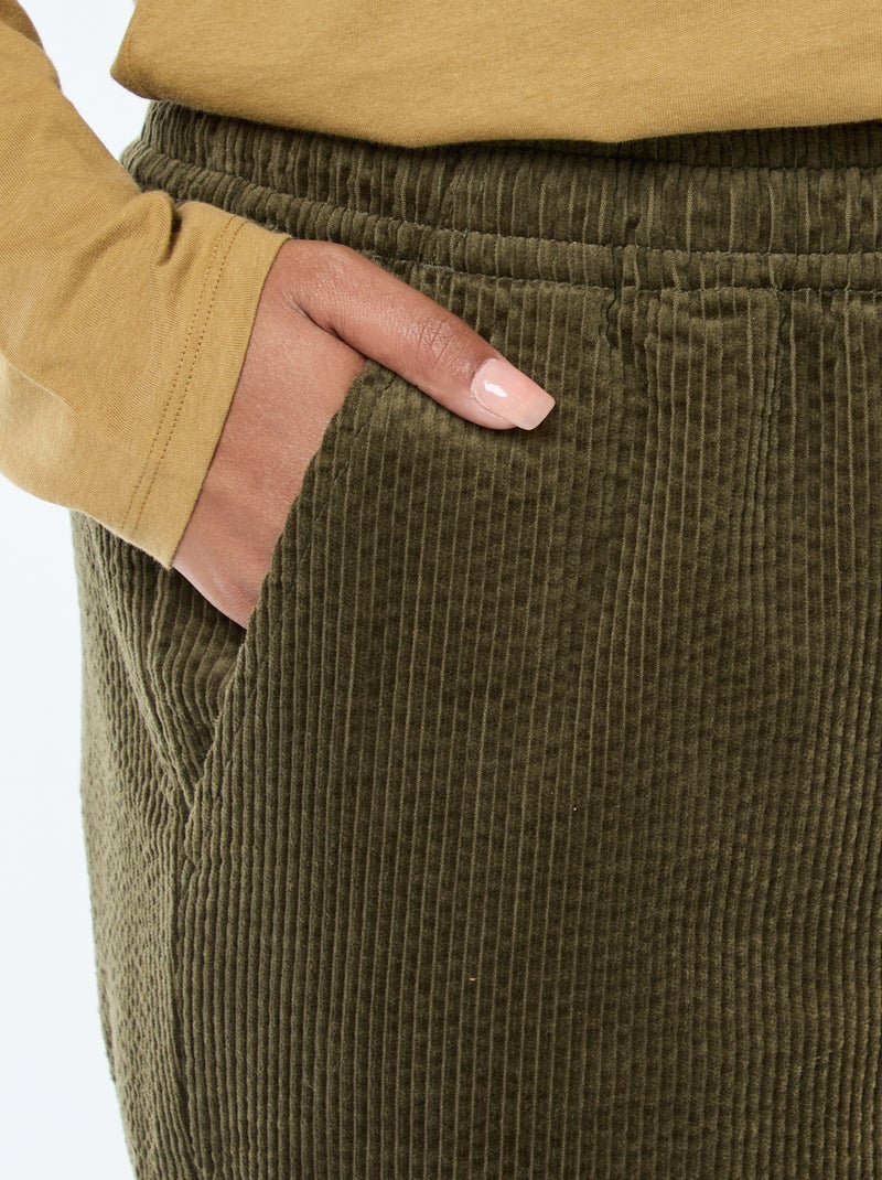 Pantaloni in velluto Verde - Kiabi