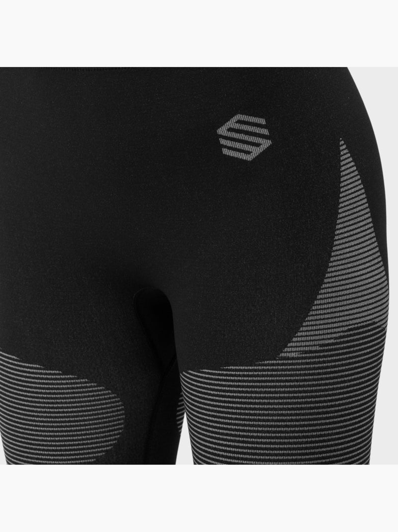 Pantaloni intimi a compressione donna sport invernali donna ultradry Nero - Kiabi