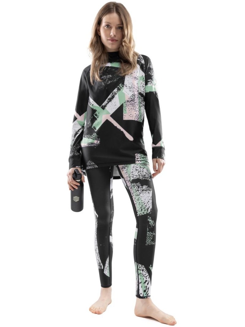 Pantaloni intimi termici da donna sport invernali donna abstract Multicolore - Kiabi