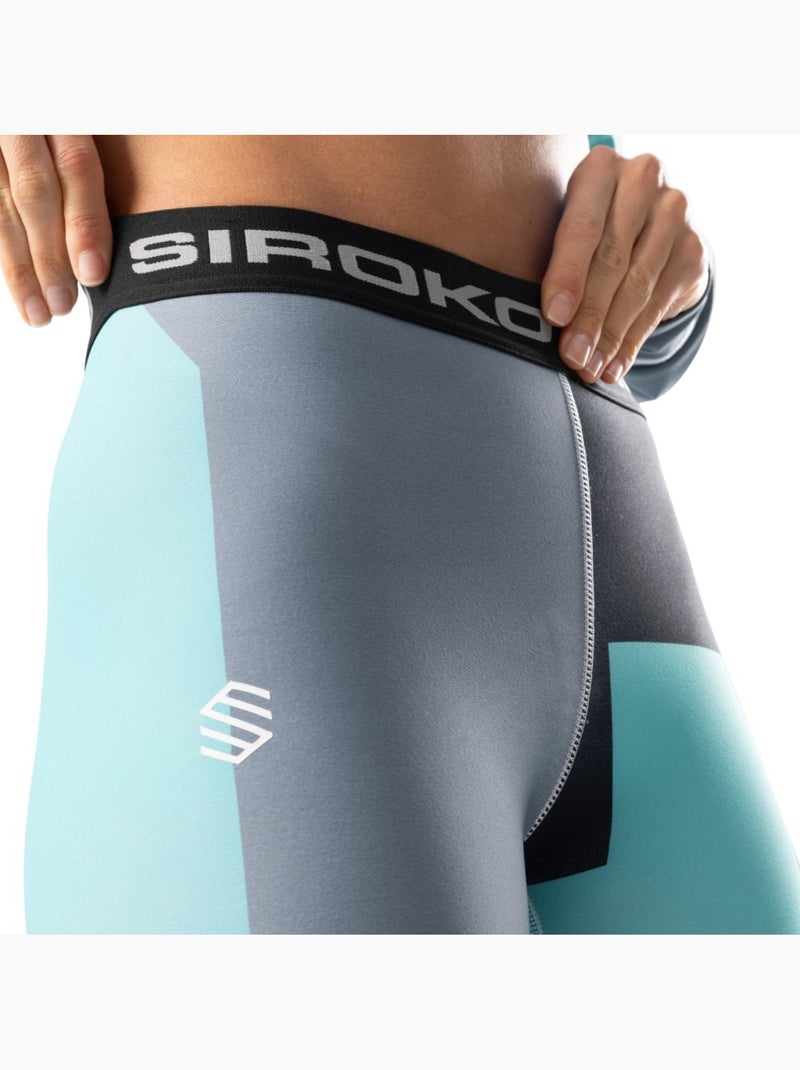 Pantaloni intimi termici da donna sport invernali donna ether Turchese - Kiabi