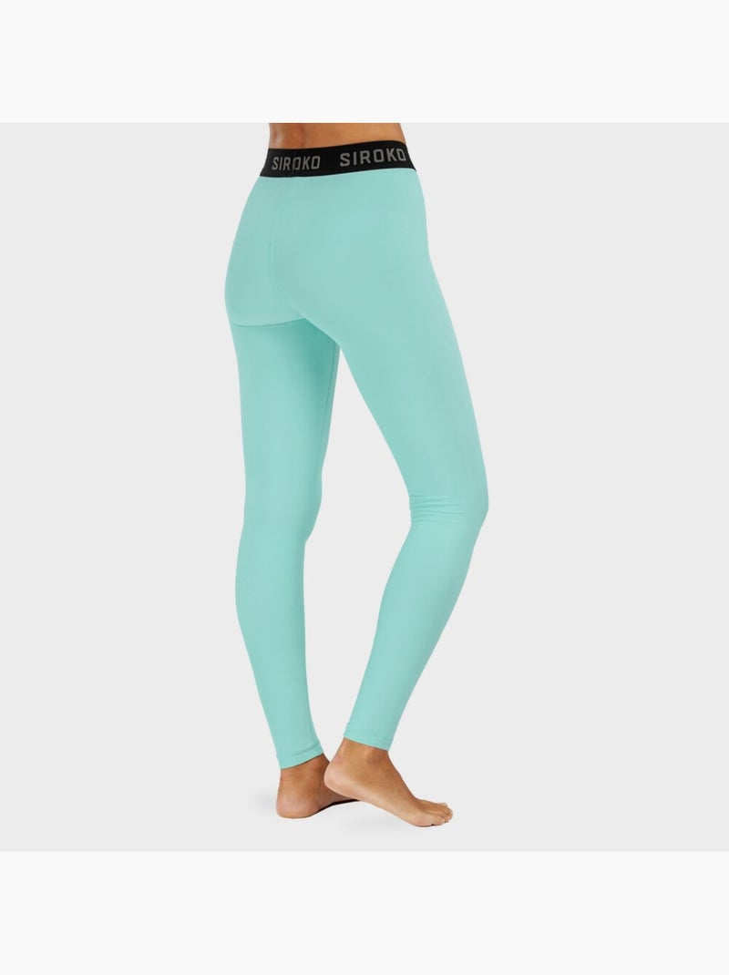 Pantaloni intimi termici da donna sport invernali donna laax Turchese - Kiabi