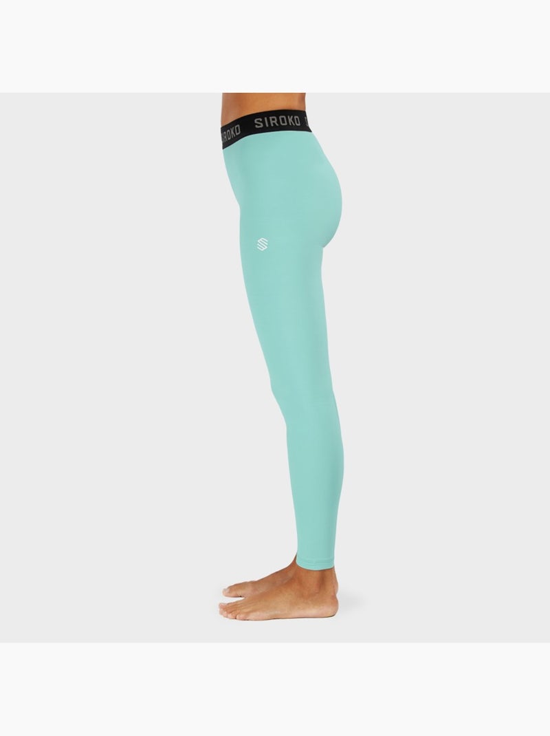 Pantaloni intimi termici da donna sport invernali donna laax Turchese - Kiabi