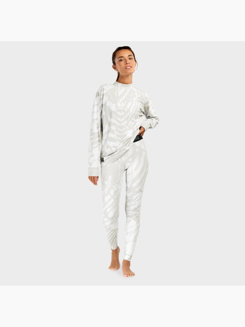 Pantaloni intimi termici da donna sport invernali donna stellar Bianco - Kiabi