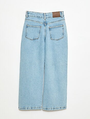 Pantaloni jeans 5 tasche a taglio ampio