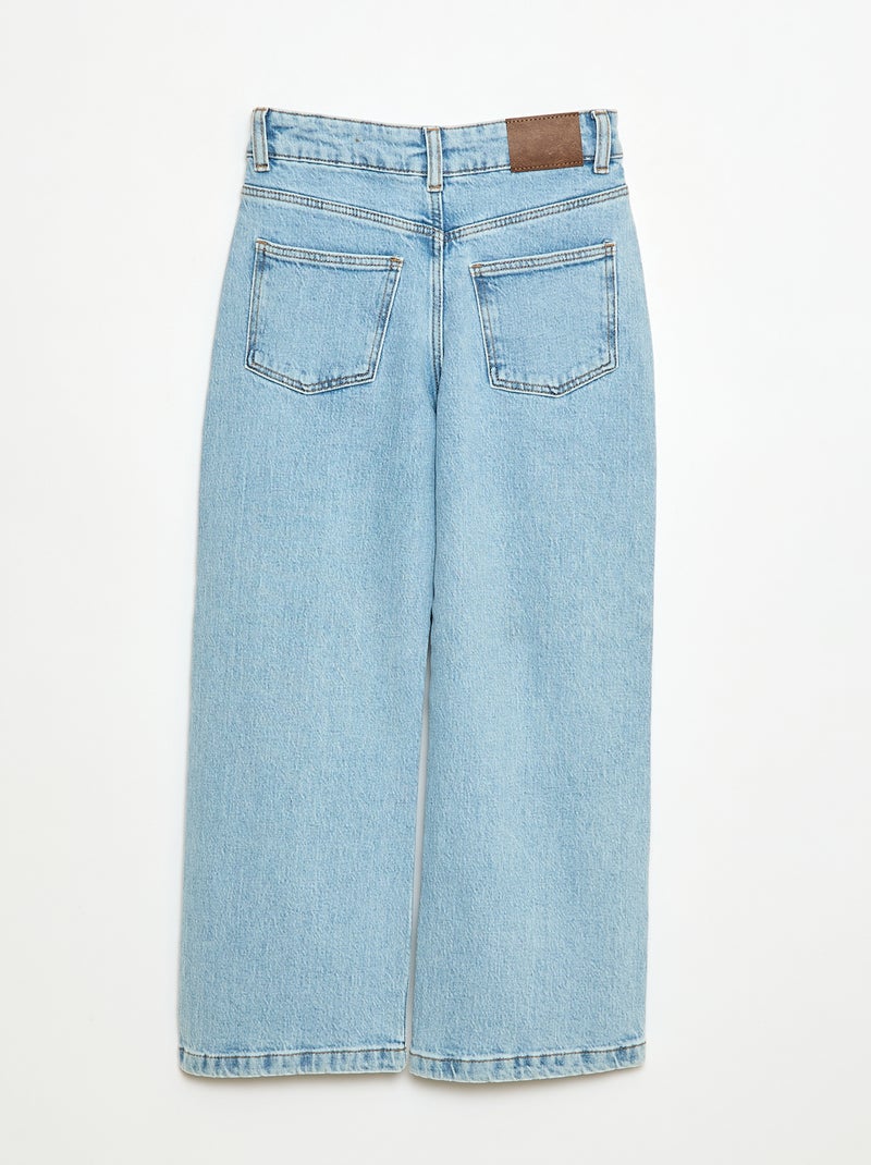 Pantaloni jeans 5 tasche a taglio ampio Blu - Kiabi