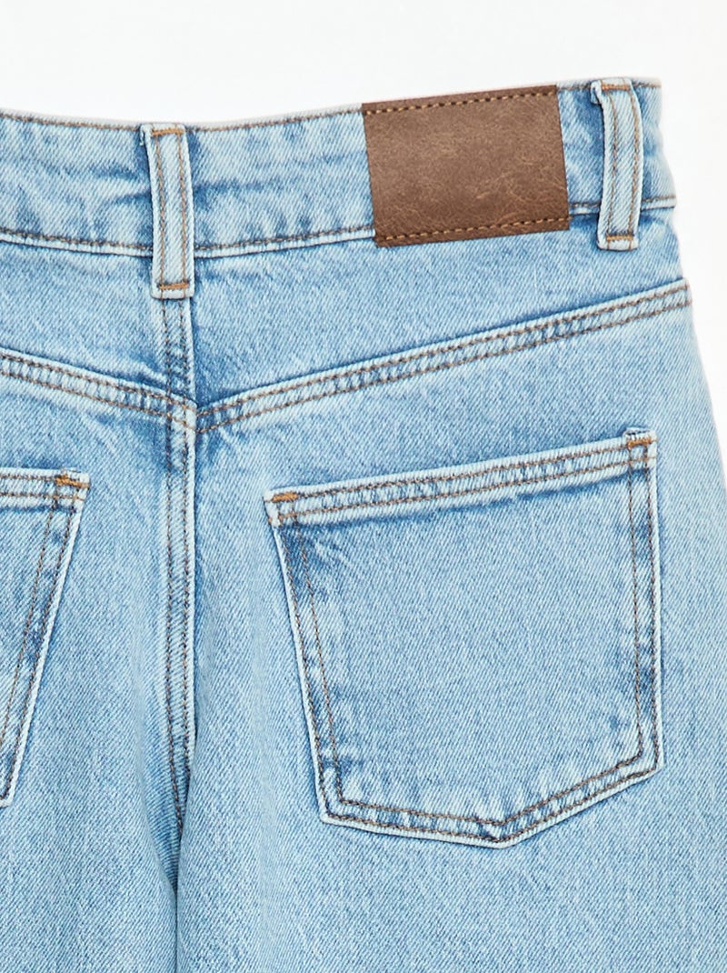 Pantaloni jeans 5 tasche a taglio ampio Blu - Kiabi